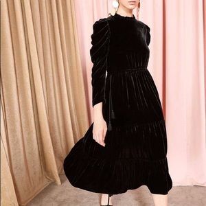 Ulla Johnson Bunny Dress Size 6 NWT Silk Velvet